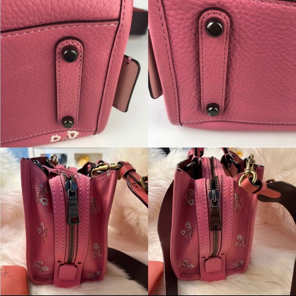 Coach Pink Floral Satchel - Picture 15 of 16
